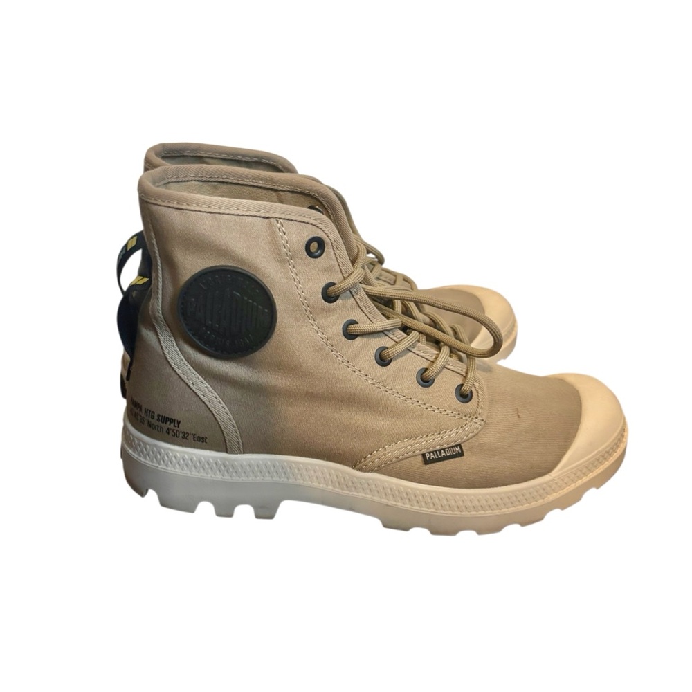 Palladium PAMPA HI Light Tan/khaki Canvas Boots